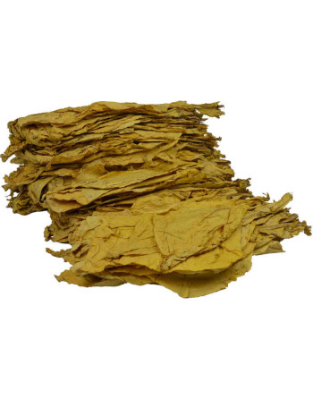 3 tas de feuilles naturelles de tabac virginia blond