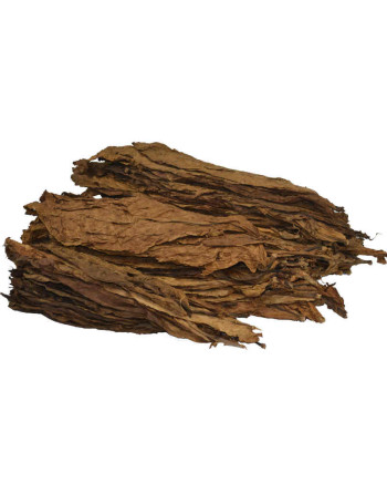 3 tas de feuilles naturelles de tabac burley brun